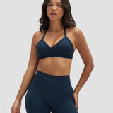 Elevate™ Sculpting Seamless Adjustable Halter Bra | Midnight Navy