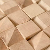 Elementární dřevěný mozaikový panel na stěnu