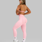 Elevate™ Sculpting Leggings sa Srednjim Strukom | Pamuk Roze