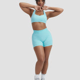 Elevate™ Sculpting Mid Waist Scrunch Šortsevi | Clear Tides