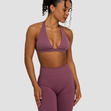 Elevate™ Sculpting Seamless V-Neck Halter Bra | Orhideja Mauve