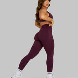 Elevate™ Sculpting Mid Waist Scrunch Leggings | Zimska šljiva