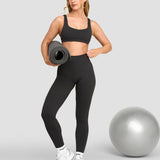 Elevate™ Sculpting Leggings sa Visokim Strukom | Tamno Siva