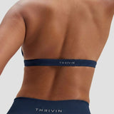 Elevate™ Sculpting Seamless V-Neck Halter Bra | Midnight Navy