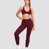 Elevate™ Skulpturalne Leggings sa Srednjim Strukom | Merlot