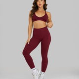 Elevate™ Sculpting Leggings sa Srednjim Strukom | Fine Wine