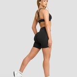 Elevate™ Sculpting Mid Waist Scrunch Shorts | Tamno Siva
