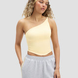 Elevate™ Sculpting Asymmetric Twist Top | Zlatno Puter