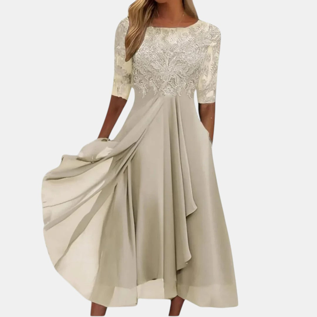 Kloi | Elegantna Čipkasta Haljina