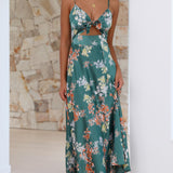 Dreamers Midi Haljina - Zelena Cvjetna