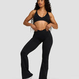 Elevate™ Sculpting Mid V-Waist Flare Leggings | Noćna Crna