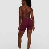 Elevate™ Sculpting Mid Waist Scrunch Šortsevi | Merlot