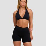Elevate™ Sculpting Seamless V-Neck Halter Bra | Noćna Crna