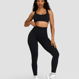 Elevate™ Sculpting High Waist Scrunch Leggings | Noćna Crna