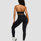 Elevate™ Sculpting Leggings sa Srednjim Strukom | Noćna Crna