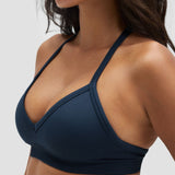 Elevate™ Sculpting Seamless Adjustable Halter Bra | Midnight Navy