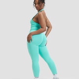 Elevate™ Sculpting Seamless Halterneck Top | Clear Tides
