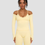 Elevate™ Sculpting Seamless V-Neck Top | Zlatno Maslac