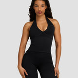 Elevate™ Sculpting Seamless Halterneck Top | Noćna Crna
