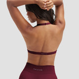 Elevate™ Sculpting Seamless V-Neck Halter Bra | Cherry Berry