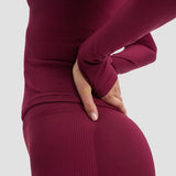 Elevate™ Kompresiona Jakna sa Dugim Rukavima | Cherry Berry