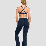 Elevate™ Sculpting Mid V-Waist Flare Leggings | Midnight Navy