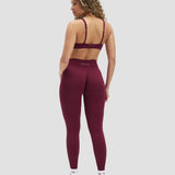 Elevate™ Skulptirajuće Leggings sa Srednjim Strukom | Trešnja
