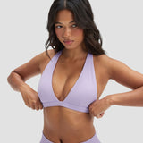 Elevate™ Sculpting Seamless V-Neck Halter Bra | Ljubičasta