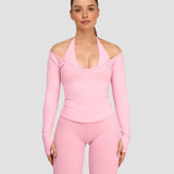 Elevate™ Sculpting Seamless V-Neck Top | Pamuk Ružičasti