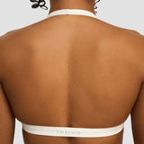 Elevate™ Sculpting Seamless V-Neck Halter Bra | Krem