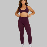 Elevate™ Sculpting Mid Waist Scrunch Leggings | Zimska šljiva