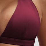 Elevate™ Sculpting Seamless V-Neck Halter Bra | Cherry Berry