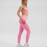 Elevate™ Skulpturalne Leggings sa Visokim Strukom | Bubble Pink
