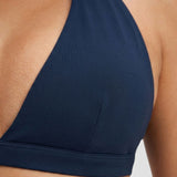 Elevate™ Sculpting Seamless V-Neck Halter Bra | Midnight Navy