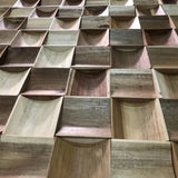 Mosaicová dřevěná stěna Weave Cube