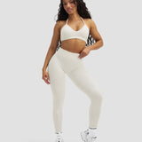 Elevate™ Sculpting Leggings sa Srednjim Strukom | Krem