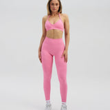 Elevate™ Skulpturalne Leggings sa Visokim Strukom | Bubble Pink