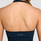 Elevate™ Sculpting Seamless Halterneck Top | Midnight Navy