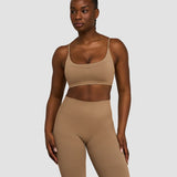 Elevate™ Sculpting Seamless Scoop Neck Bra | Toffee