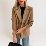 Marta™ | Elegantan kaput sa pletenim rukavima