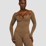 Elevate™ Sculpting Seamless V-Neck Top | Kesten