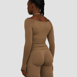 Elevate™ Sculpting Seamless V-Neck Top | Kesten