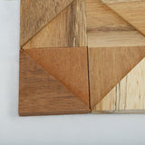 Dřevěný mozaikový panel na zeď Triad
