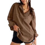 Emilia | Chic V-Izrezani Denimski Tunika Top