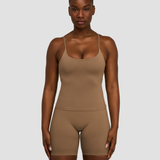 Elevate™ Sculpting Seamless Scoop Neck Cami | Toffee