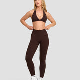 Elevate™ Sculpting Seamless V-Neck Halter Bra | Kafa