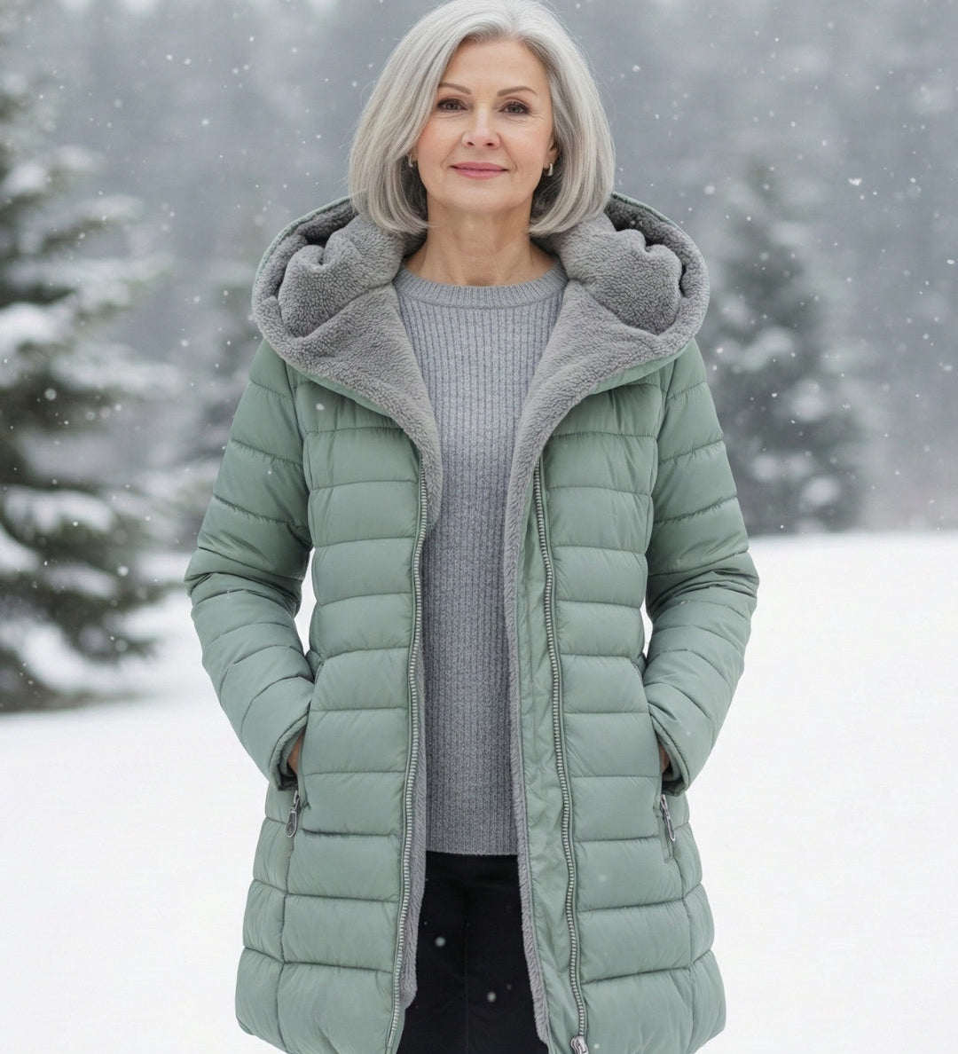 Aada™ | Puffer jakna sa flis podstavom