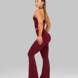 Elevate™ Skulptirajuće Leggings sa Srednjim V-strukom i Raširenim Nogu | Fine Wine
