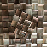 Mosaicová dřevěná stěna Weave Cube