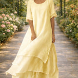 Aria | Lepršava slojevita maksi haljina